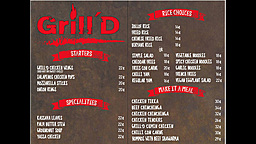 Grilld menu