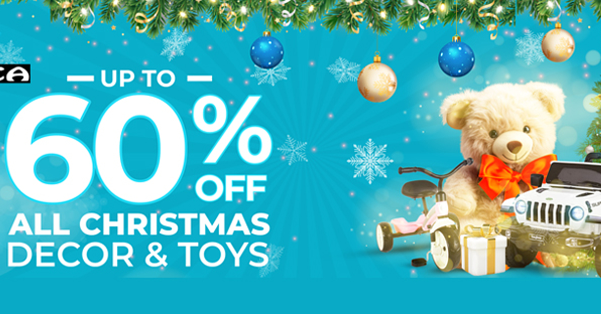 Orca Deco Ghana is offering a generous discount of up to 60% on all Xmas Decor and toys.