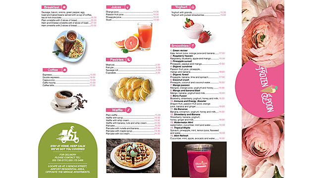Frozen spoon gh menu 