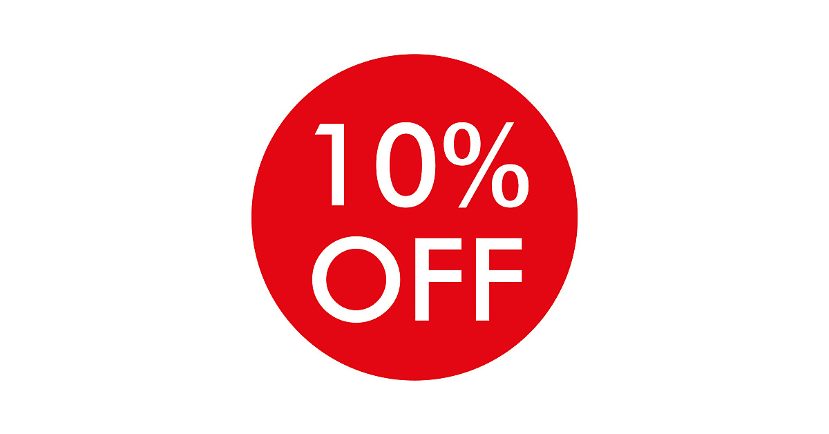 10 percent off