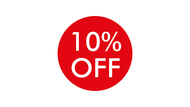 10 percent off