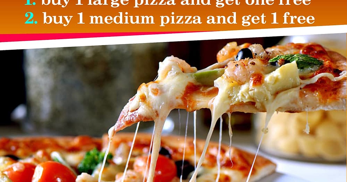 HAPPY TUESDAY Buy 1 Get 1 Extra Free Pizza! at Aladdin Turkish Restaurant 