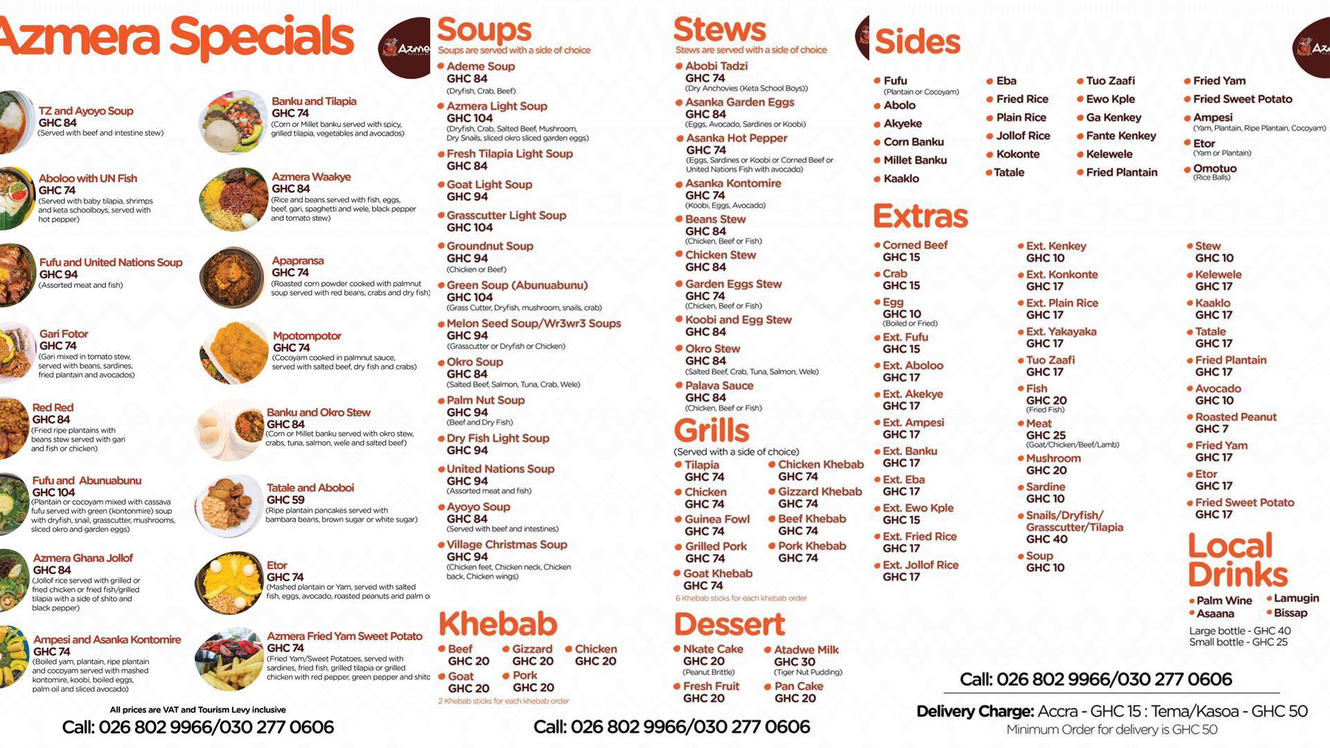 Azmera Restaurant Menu and Prices