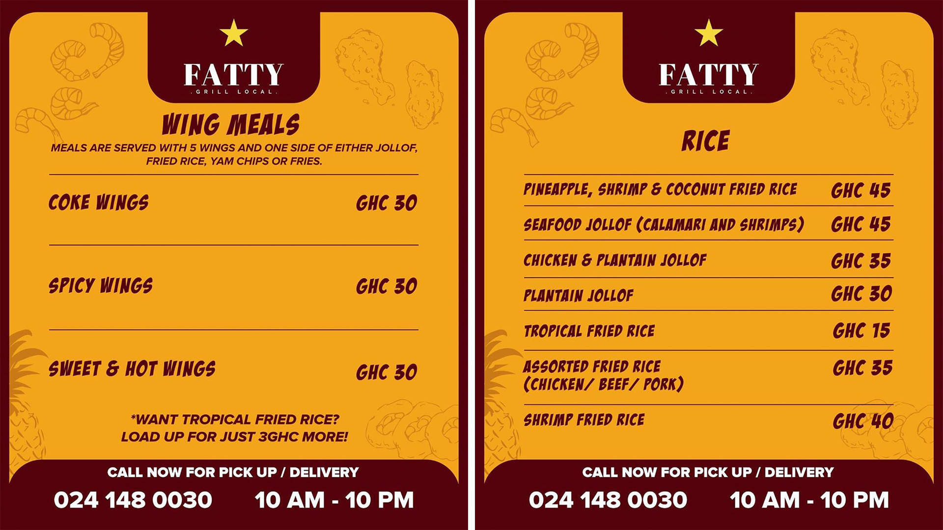 Fatty Grill Local Menu and Prices