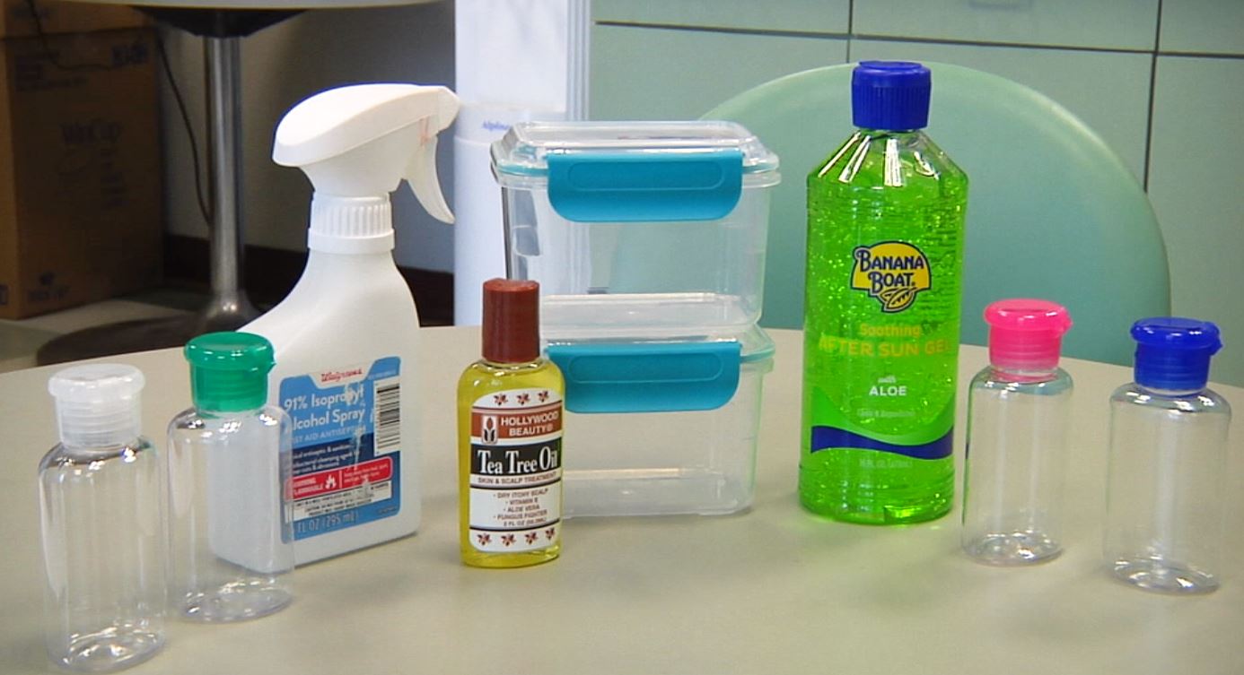 Homemade hand sanitizer ingredients