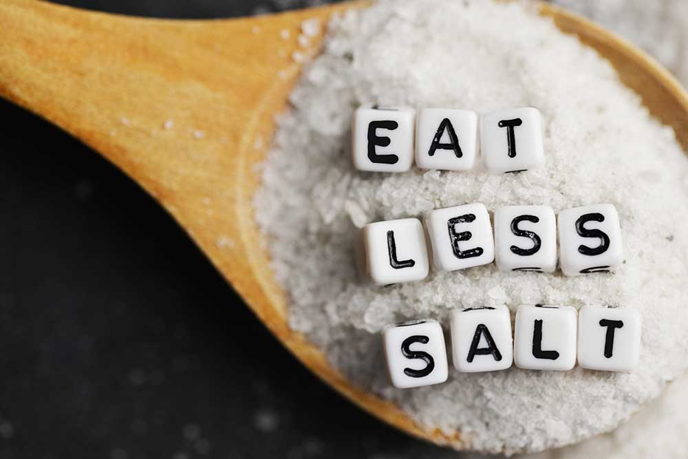 Reduce salt intake